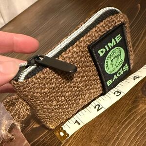 Dime bags padded hemp pouch smell/spill proof NWT